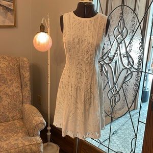 Antonio Melani Off White Lace Dress